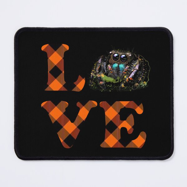 Item preview,  Orange Plaid Jumping Spider Love designed and sold by Zurickdesigns.