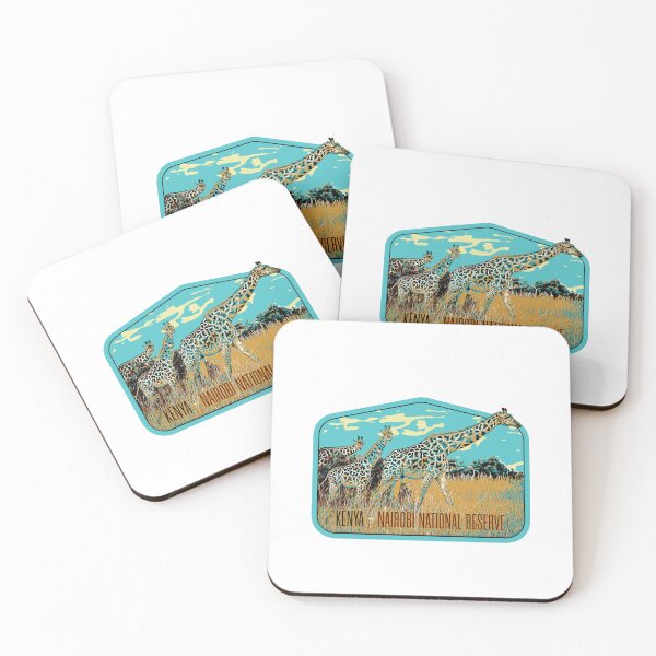 Item preview, Nairobi national park Kenya Africa Masai safari travel decal, african giraffe designed and sold by Lemomo-zoo.