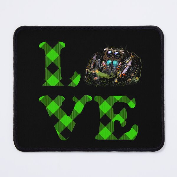 Item preview, Green Plaid Jumping Spider Love designed and sold by Zurickdesigns.