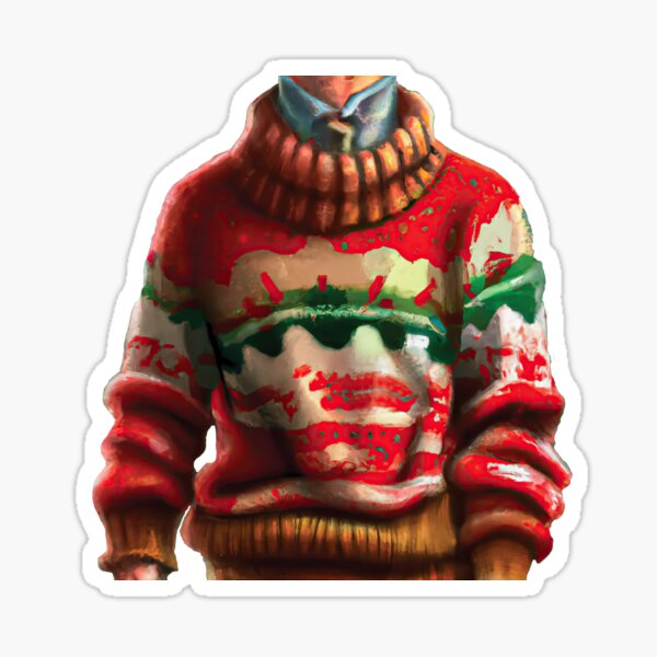 Office Ugly Sweater Contest Winner Sticker