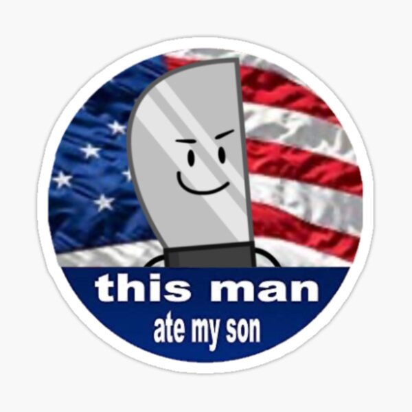 Inanimate Insanity Knife This Man Ate My Son Sticker