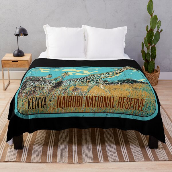 Item preview, Nairobi national park Kenya Africa Masai safari travel decal, african giraffe designed and sold by Lemomo-zoo.