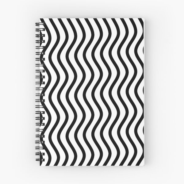 Item preview, Black and White Abstract Wavy Lines designed and sold by JuneJournal.