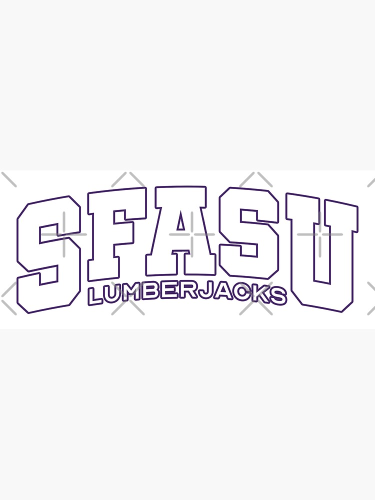 Sfasu Lumberjacks Outline Sticker For Sale By Jacob Conner Redbubble