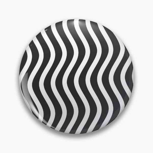 Item preview, Abstract Wavy Lines in White on Black Background designed and sold by JuneJournal.