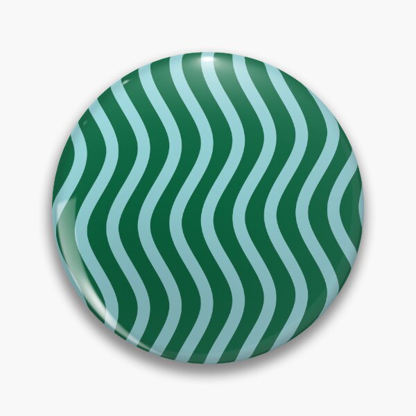 Item preview, Abstract Wavy Lines in Light Blue and Green designed and sold by JuneJournal.