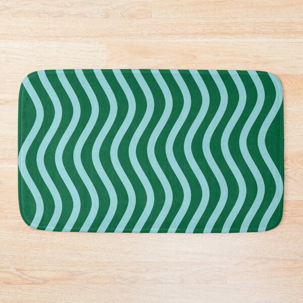 Item preview, Abstract Wavy Lines in Light Blue and Green designed and sold by JuneJournal.