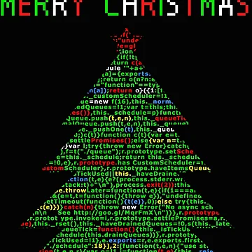 Artwork thumbnail, Christmas tree code, javascript code christmas. by T-Look