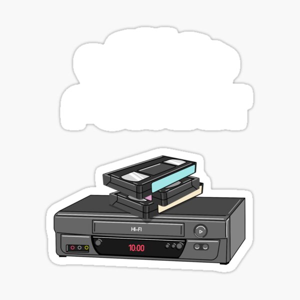 Never Forget Vhs Cassettes And Vhs Player Video’s Retro Sticker For Sale By Teesbyangelzb