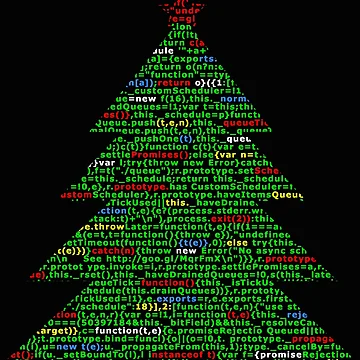 Artwork thumbnail, Christmas tree code, javascript code by T-Look