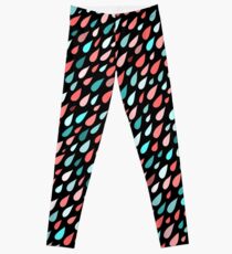Rainy Day Pattern. Pink and blue Leggings