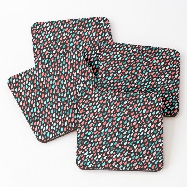 Item preview, Rainy Day Pattern. Pink and blue designed and sold by HelgaScand.
