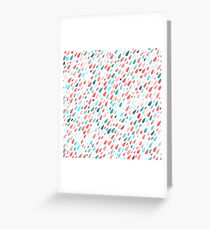Rainy Day Pattern Greeting Card