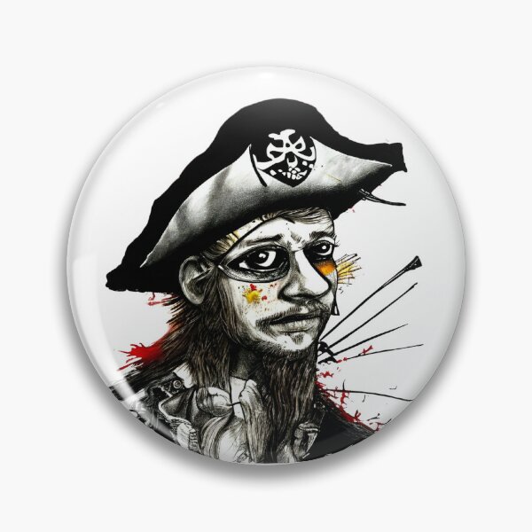 Item preview, Ink image of a pirate designed and sold by Gala-life1.
