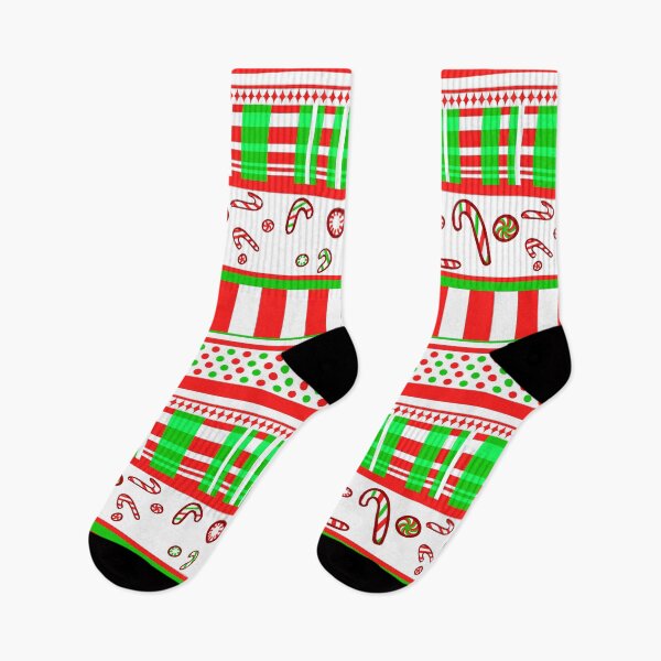 Item preview, Christmas Busy Stripes designed and sold by JanGrackle.