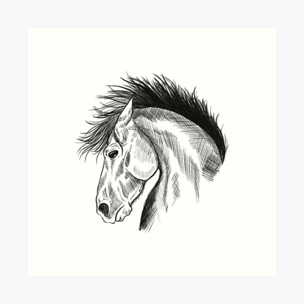 Item preview, Horse head designed and sold by artylay.