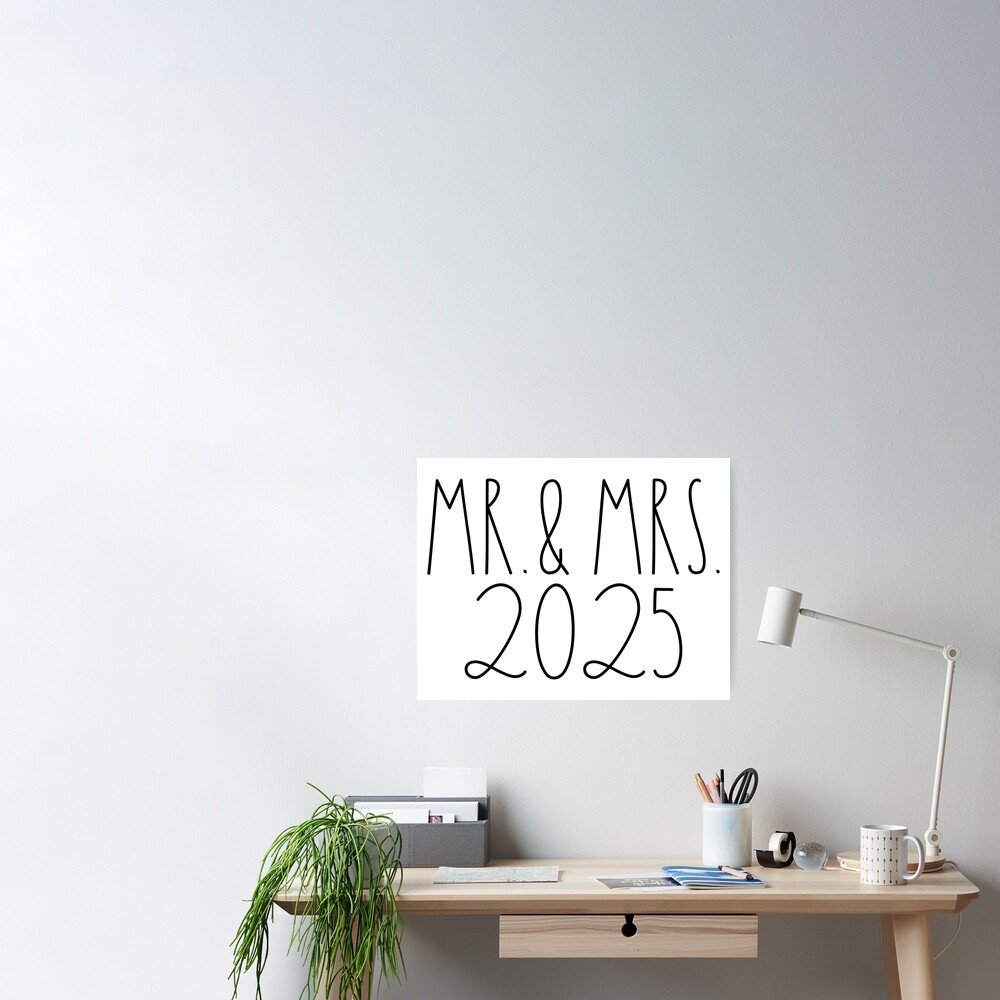 "Mr. and Mrs. 2025 Rae Dunn Inspired Farmhouse" Poster for Sale by