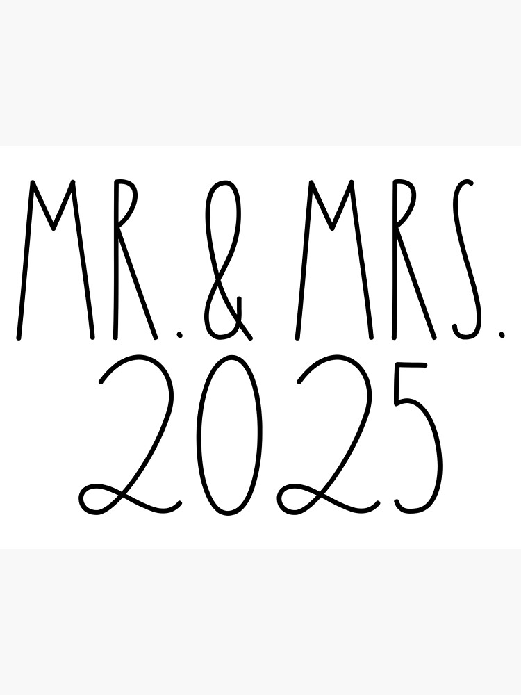 "Mr. and Mrs. 2025 Rae Dunn Inspired Farmhouse" Poster for Sale by