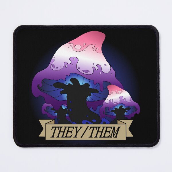 Item preview, Genderfluid Mushroom they/them pronouns designed and sold by XPLUSHMONSTERX.