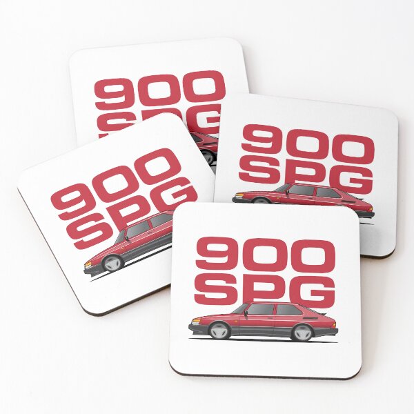 Item preview, Saab 900 SPG Aero Illustration Red designed and sold by blackdogshop.
