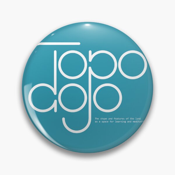 Item preview, TopoDojo logo white designed and sold by topodojo.
