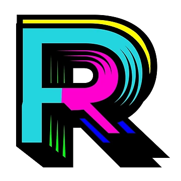 Artwork thumbnail, Colorized letter R Initial by RemieJames