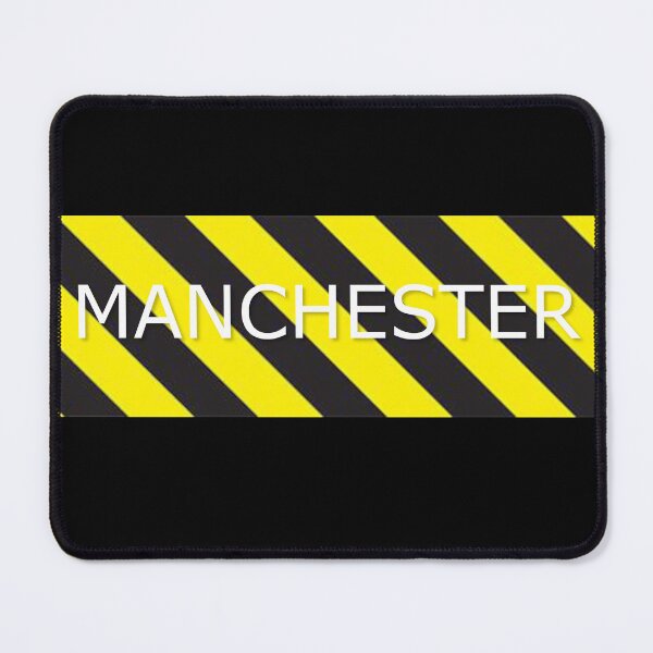 Item preview, Manchester 90s Madchester Black Yellow Retro logo designed and sold by ModSupporters.