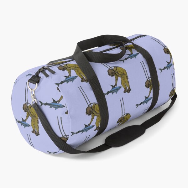 Item preview, Vintage Diver with Diving Helmet Petting a Shark Underwater URM designed and sold by urmaddad.