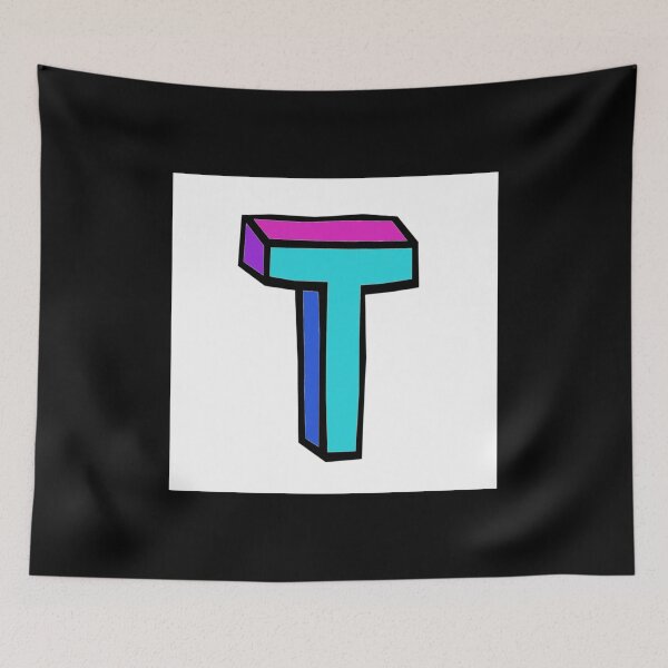Item preview, Colorized letter T Initial  designed and sold by RemieJames.