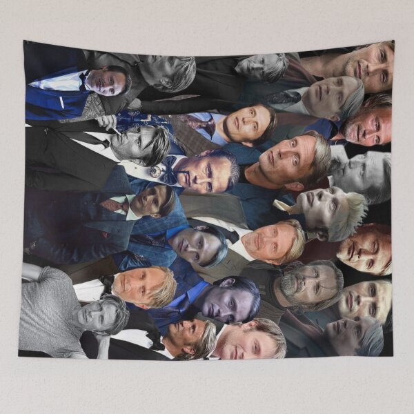 Item preview, mads mikkelsen photo collage designed and sold by T-shirtakStore.