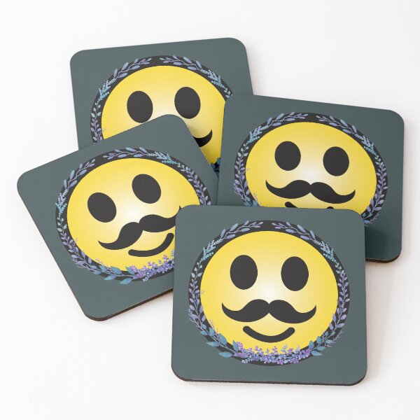 Item preview, Mustache Emoji designed and sold by ORA_ORA.