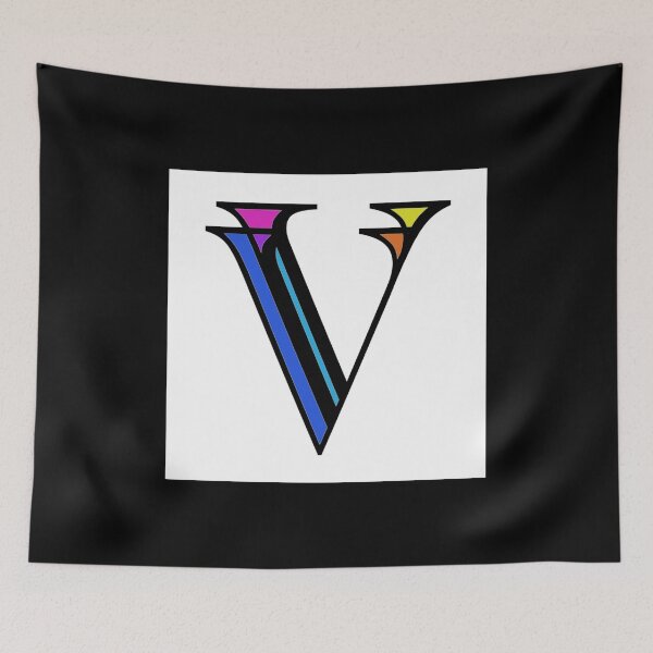 Item preview, Colorized letter V Initial  designed and sold by RemieJames.