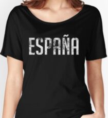 España Soccer Spanish Futbol T-Shirt Women's Relaxed Fit T-Shirt