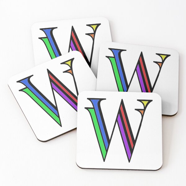 Item preview, Colorized letter W Initial  designed and sold by RemieJames.