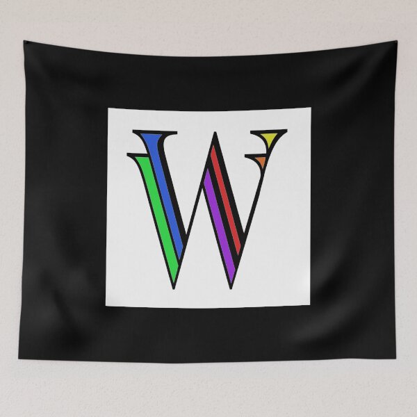Item preview, Colorized letter W Initial  designed and sold by RemieJames.