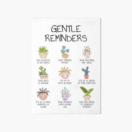 Item preview, Recordatorios amables Afirmaciones positivas Salud mental Bienestar Arteterapia Oficina Consejero escolar Amor propio Autocompasión Autoamabilidad designed and sold by Therapy Tools For All.
