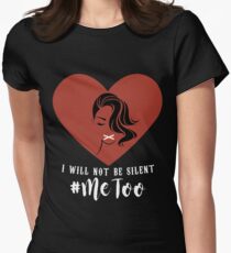 Camiseta entallada La mujer me dice también camiseta. Hashtag Metoo