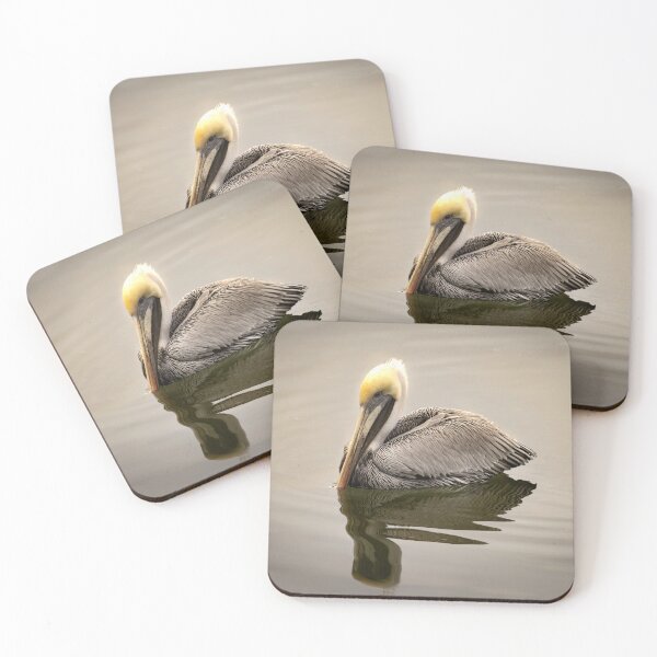 Item preview, The Regal Brown Pelican Swimming Reflections designed and sold by nbrandsberg.