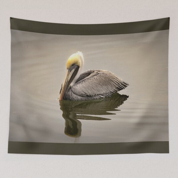 Item preview, The Regal Brown Pelican Swimming Reflections designed and sold by nbrandsberg.