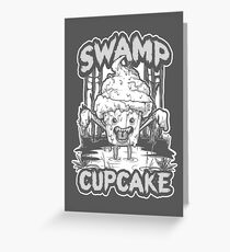 SWAMP CUPCAKE — Halloween vintage horror 80’s Greeting Card