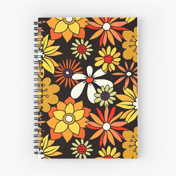 Item preview, Retro 1960's Orange, Yellow And Red Flower Pattern designed and sold by DEC02.