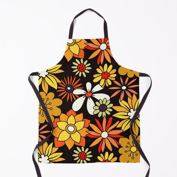 Item preview, Retro 1960's Orange, Yellow And Red Flower Pattern designed and sold by DEC02.