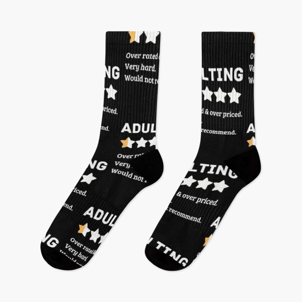Item preview, Adulting would not recommend - Funny Quote designed and sold by pod-plus-plus.