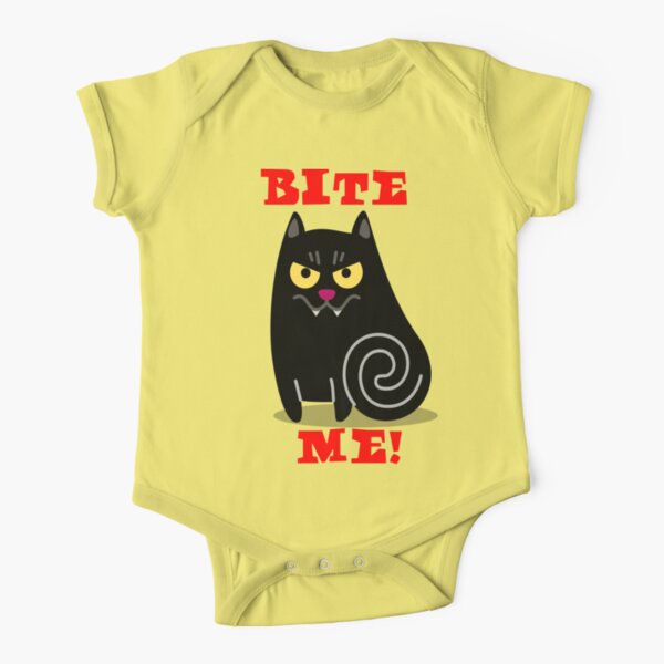The Vampire Cat! Short Sleeve Baby One-Piece