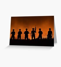 USA Army Soldiers Greeting Card