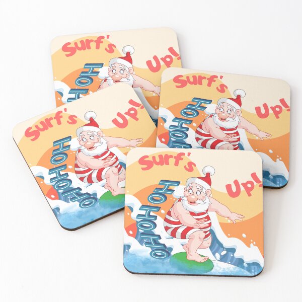 Item preview, Christmas Chronicles - Retro Surf's Up Santa designed and sold by ttsayt1earth.