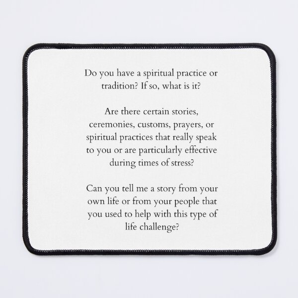 Item preview, Spiritual Assessment Questions designed and sold by mugcotherapist.