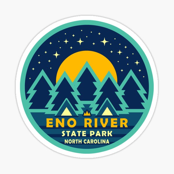 "Eno River State Park Starry Sky Logo" Sticker for Sale by VanyaKar