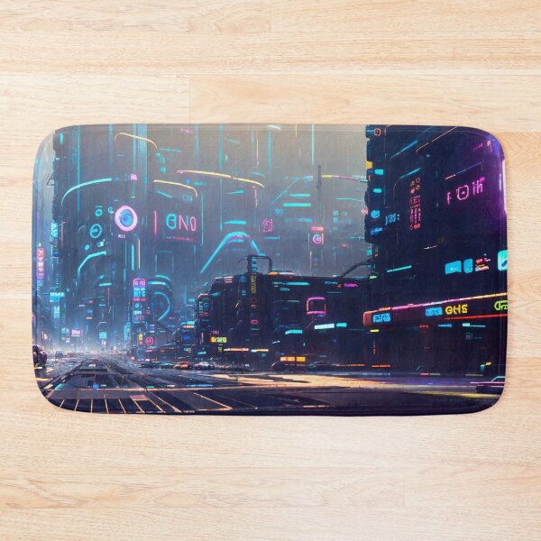 Item preview, Cyberpunk City Avenue designed and sold by Binary-Ko.