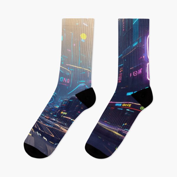 Item preview, Cyberpunk City Avenue designed and sold by Binary-Ko.